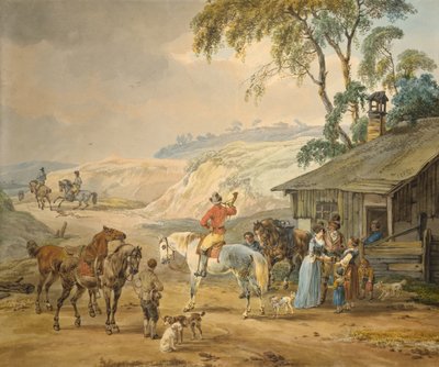 Hunting Party by Wilhelm Alexander Kobell